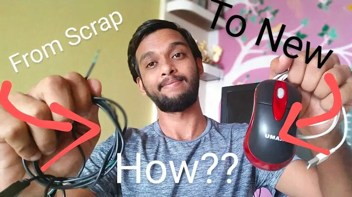 Changing Mouse cable | New from the scrap | old mouse to new one explained in detail by Dipesh Patel