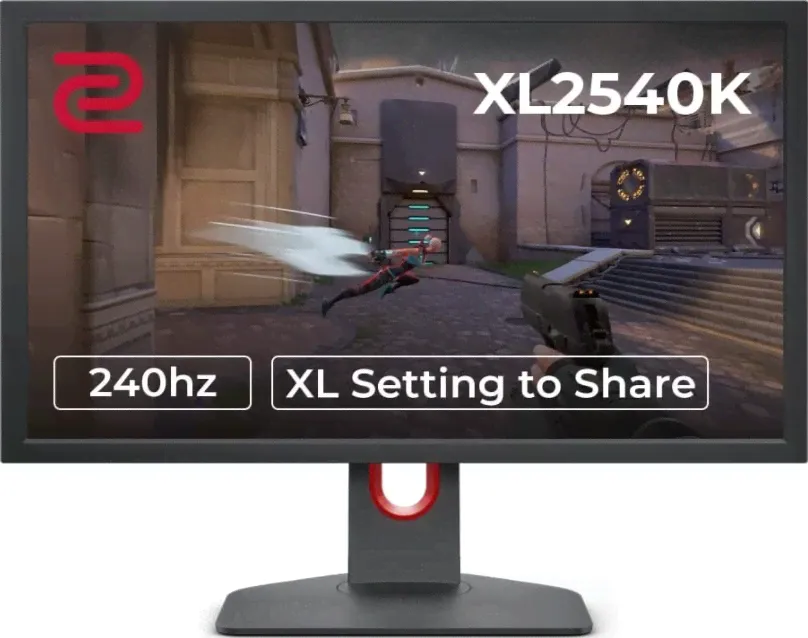 Игровой монитор BenQ Zowie XL2540K, 24,5-дюймовый дисплей FHD TN, частота обновления 240 Гц, соотношение сторон 16:9, меньшее основание, гибкая регули