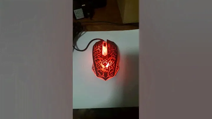 Color changing led usb gaming mouse wire